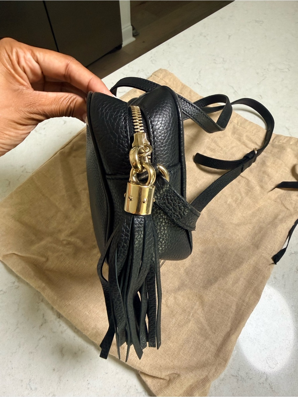 Gucci Black Soho Disco Crossbody Bag - Picture 5 of 10